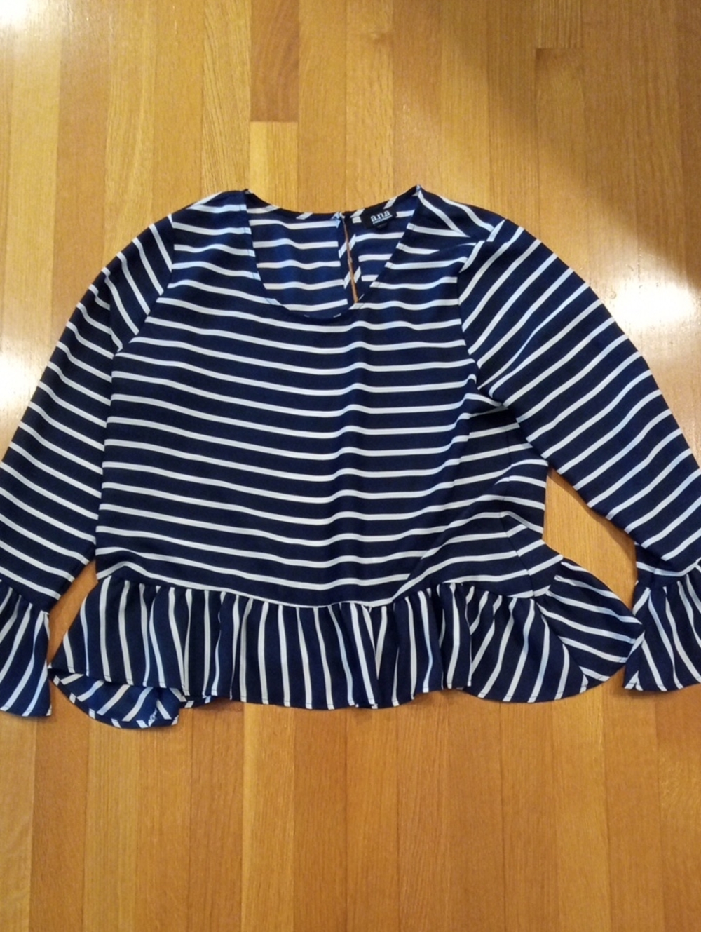 A.N.A Striped Women's Top Large